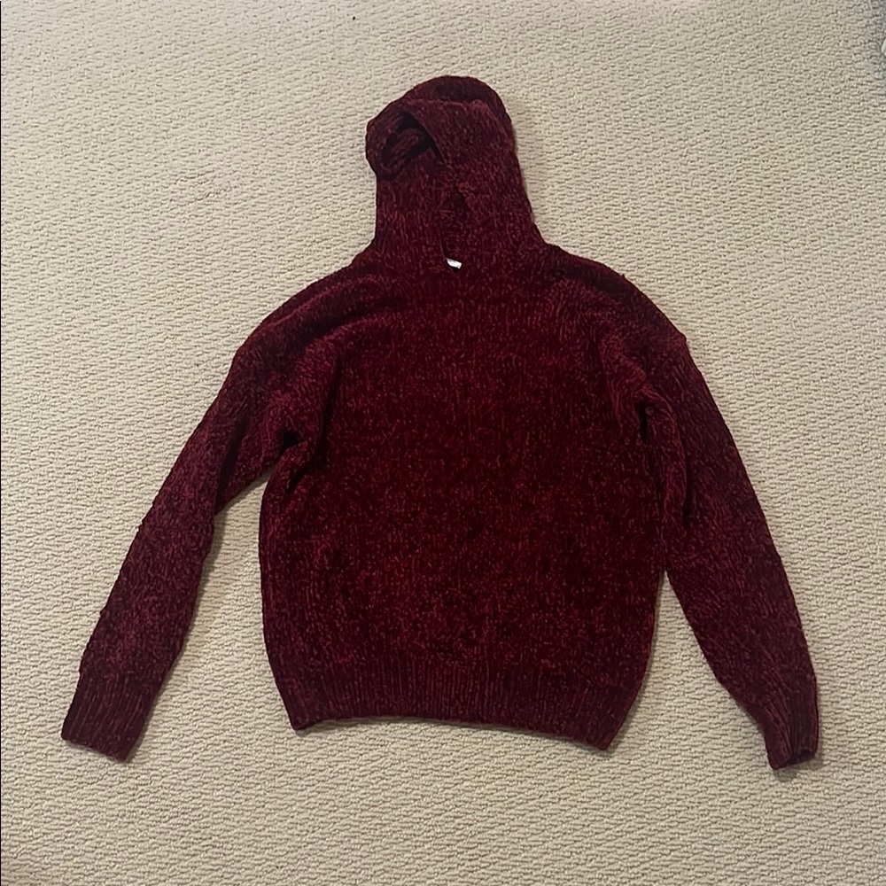 BN | Burgundy Chenille Hoodie